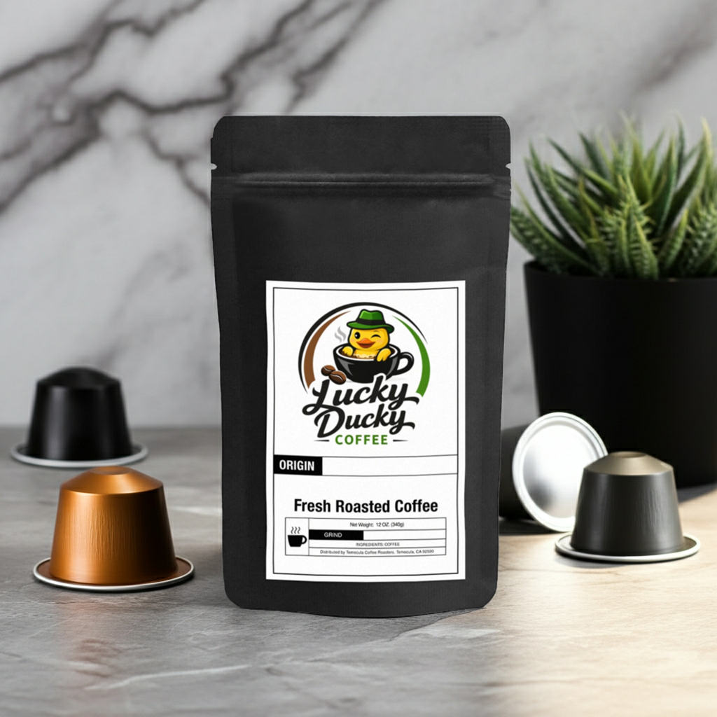 12 Pack Single Serve Coffee Capsules - Lucky Ducky Coffee - Palm Springs